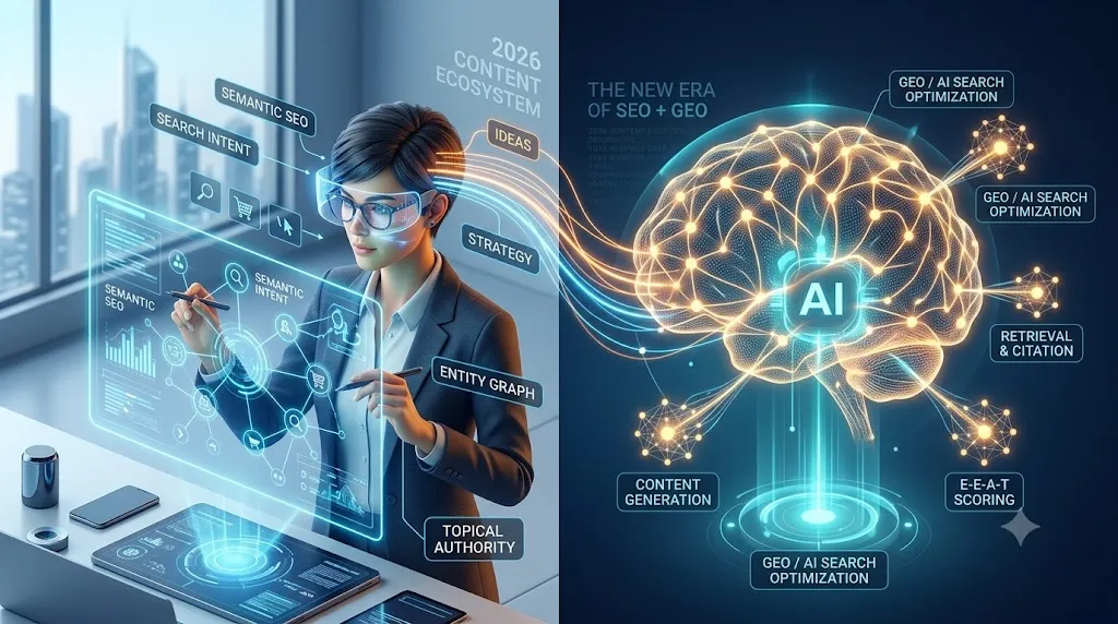 دليل كتابة المحتوى المتوافق مع محركات البحث والإجابة (SEO & GEO)