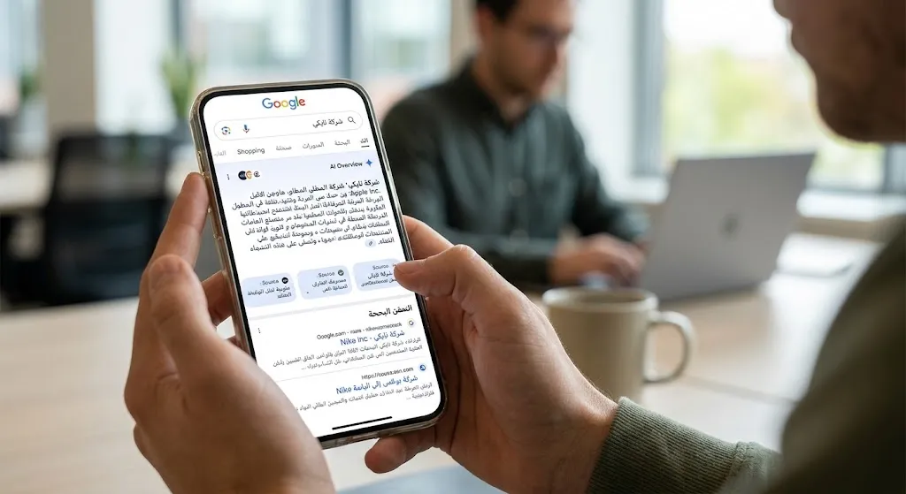  ظهور Google AI Overviews عند البحث عن أسماء العلامات التجارية في نتائج غوغل